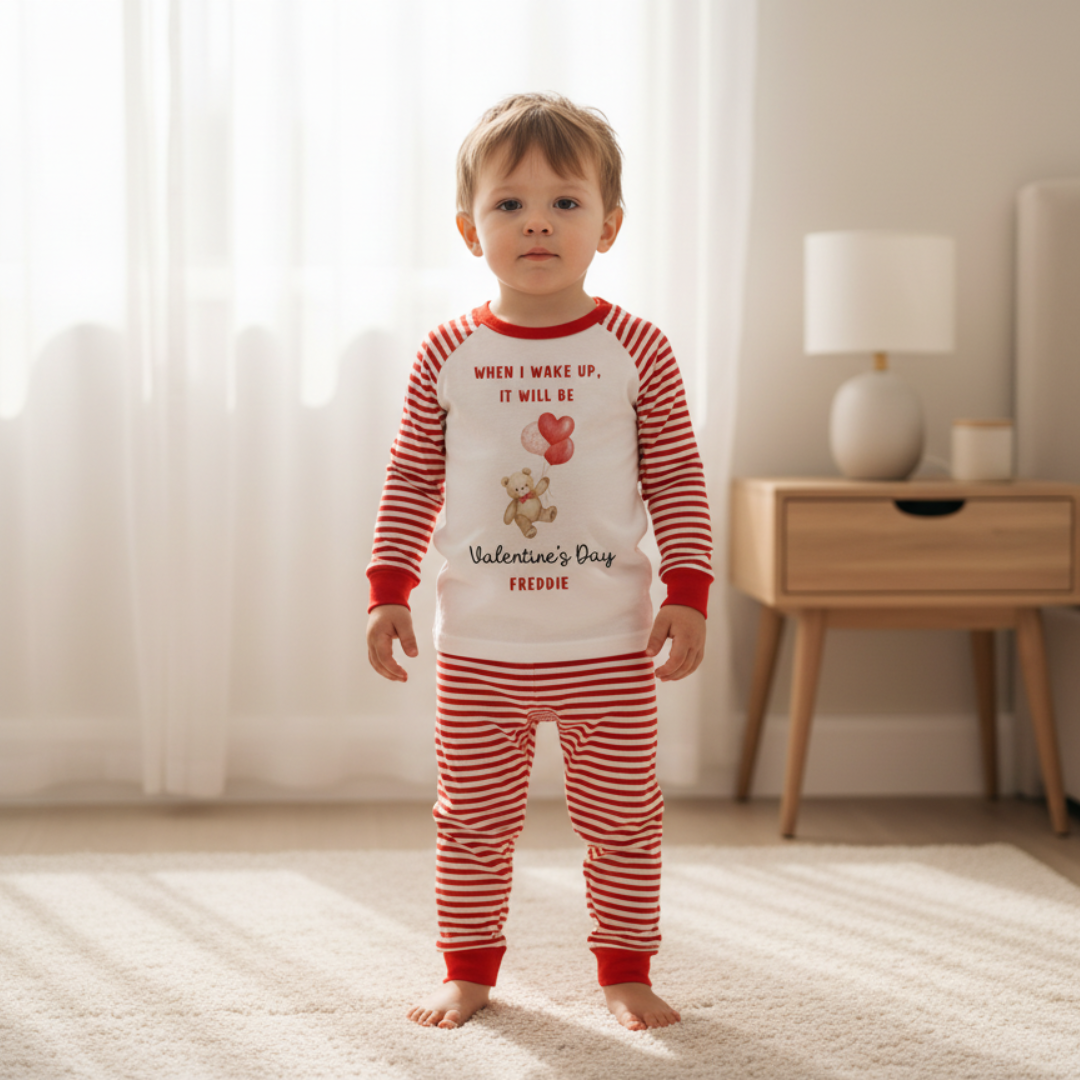 Valentine Striped Pyjamas for Babies & Kids