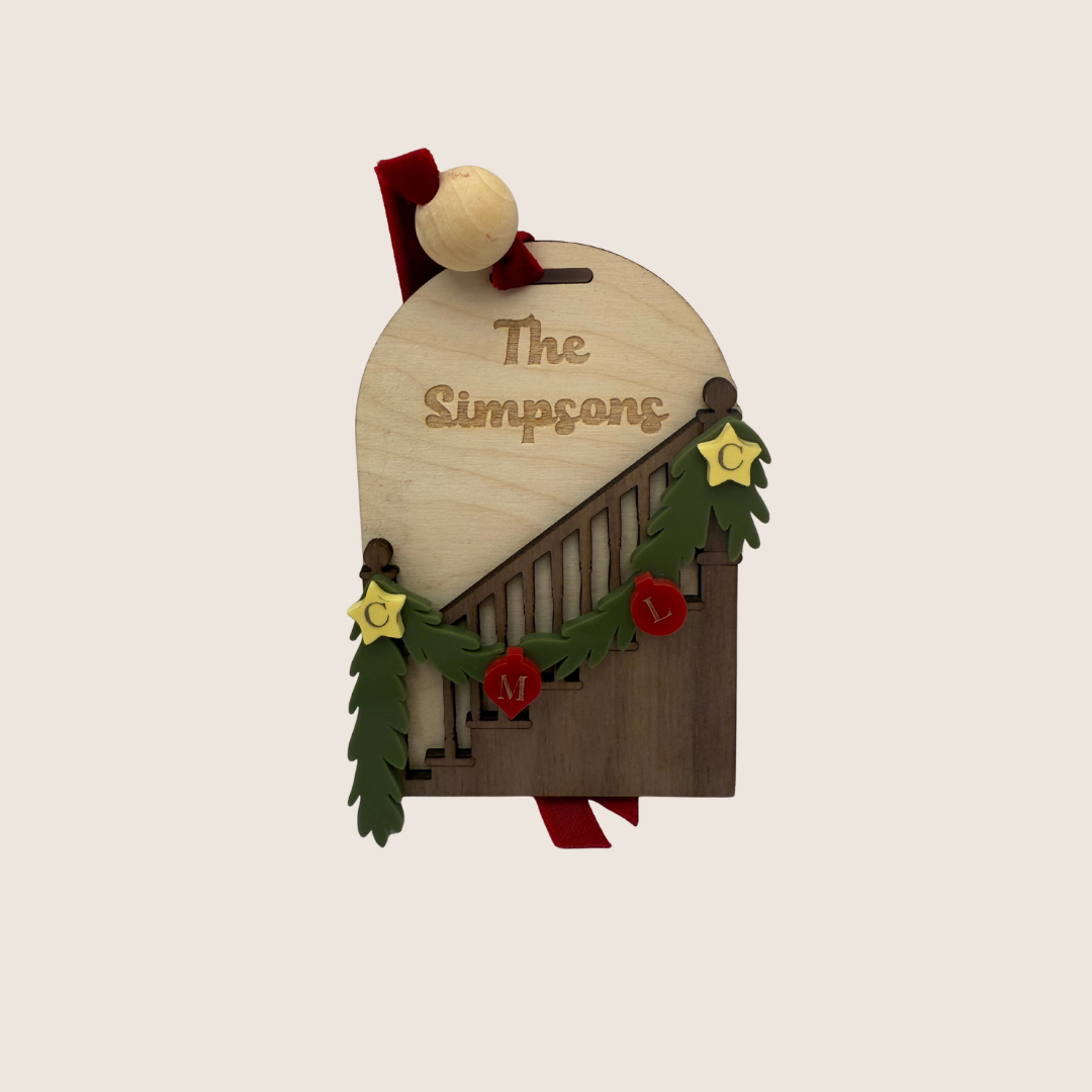 Stair Garland Christmas Ornament
