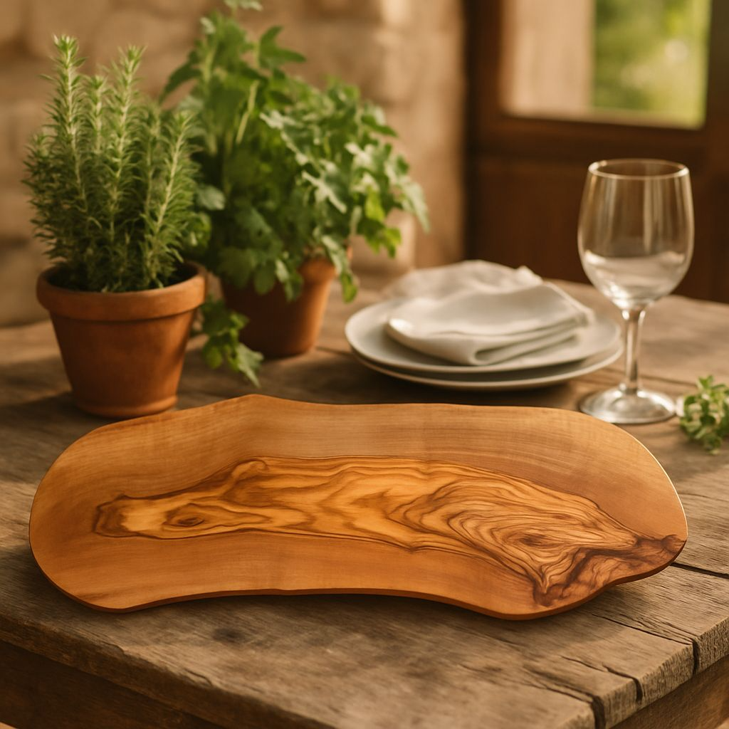 Personalised Rustic Wooden Cutting Board – 40cm, 45cm, 50cm | Handmade Gift, Sustainable Wood