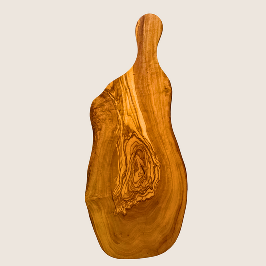 Personalised Rustic Wooden Cutting Board with Handle – 40cm, 45cm | Handmade Gift, Sustainable Wood - 40cm, 45 cm