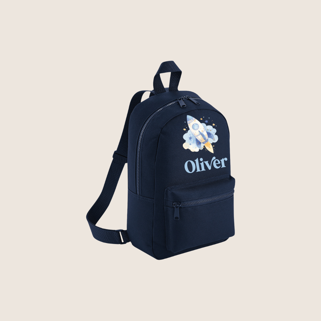 Personalised Mini Backpack β Custom Name & Design | Toddler & Kids Backpack | Nursery, School, Day Out Bag, 9 Colours