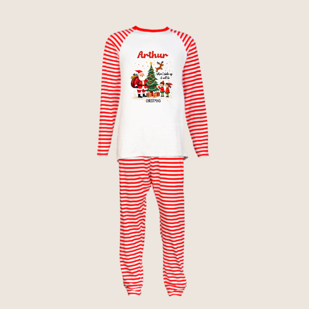 Red Striped Christmas Pyjamas