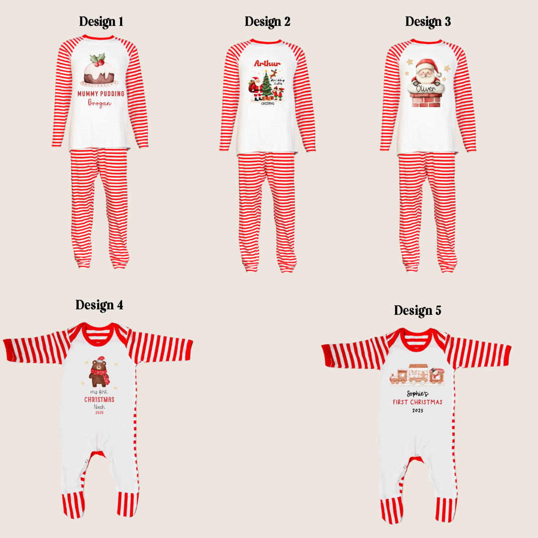 Red Striped Christmas Pyjamas