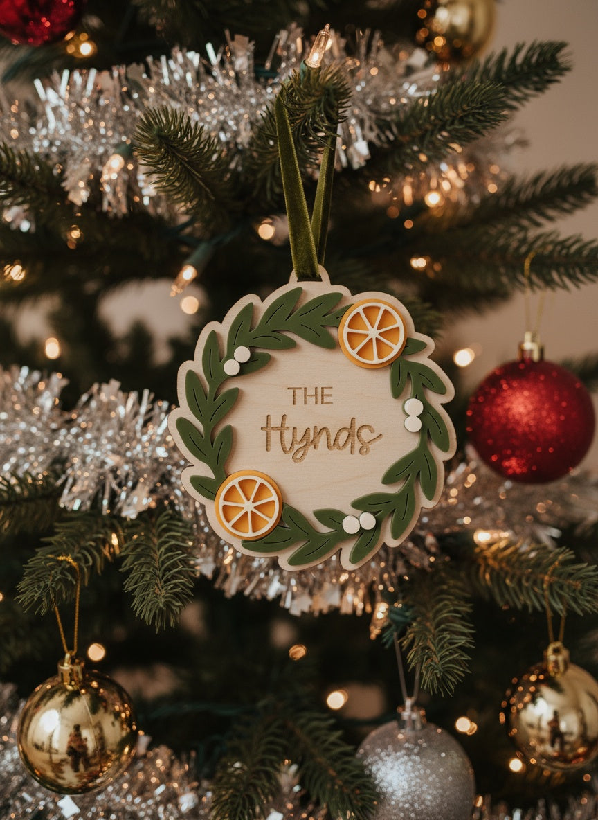 Wreath Christmas Tree Ornament
