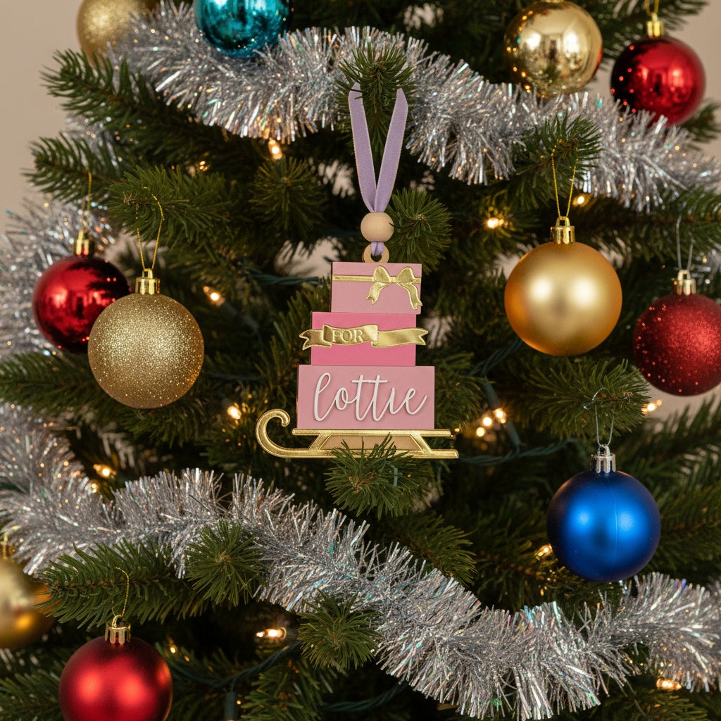 Christmas Sleigh Ornament