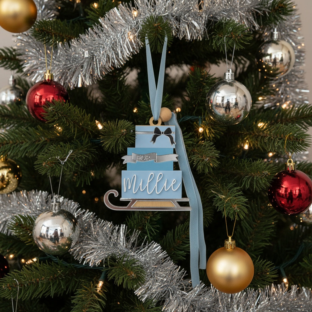 Christmas Sleigh Ornament