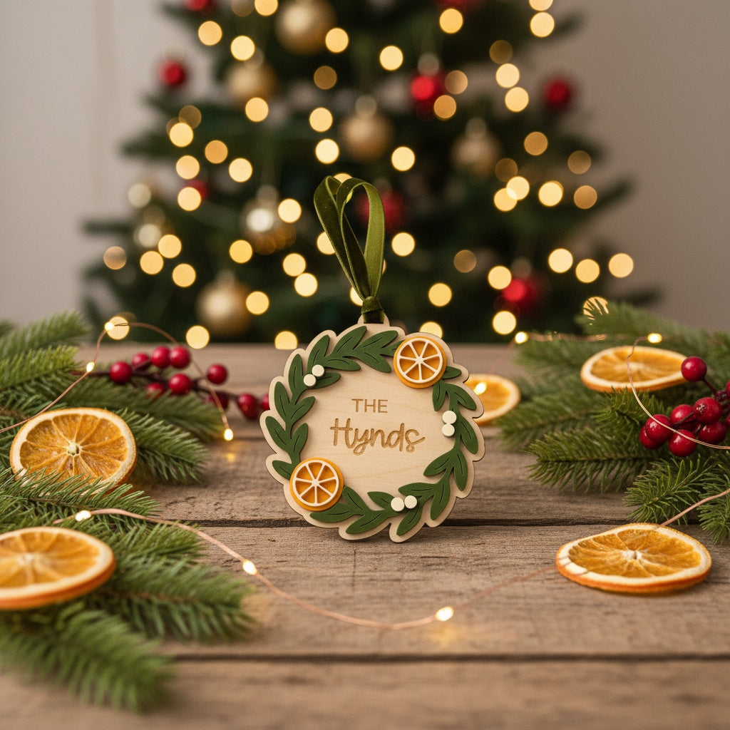 Wreath Christmas Tree Ornament
