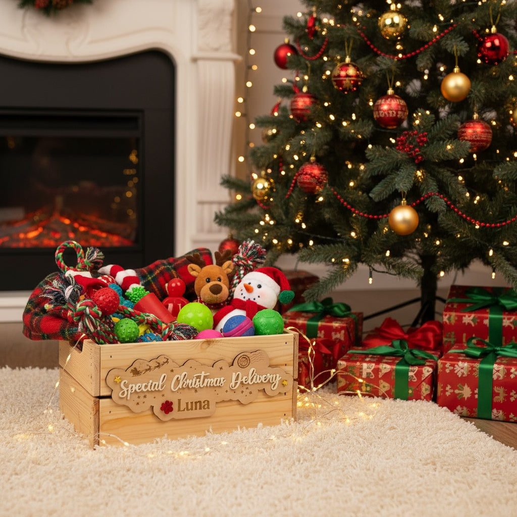 Personalised Pet Christmas Crate