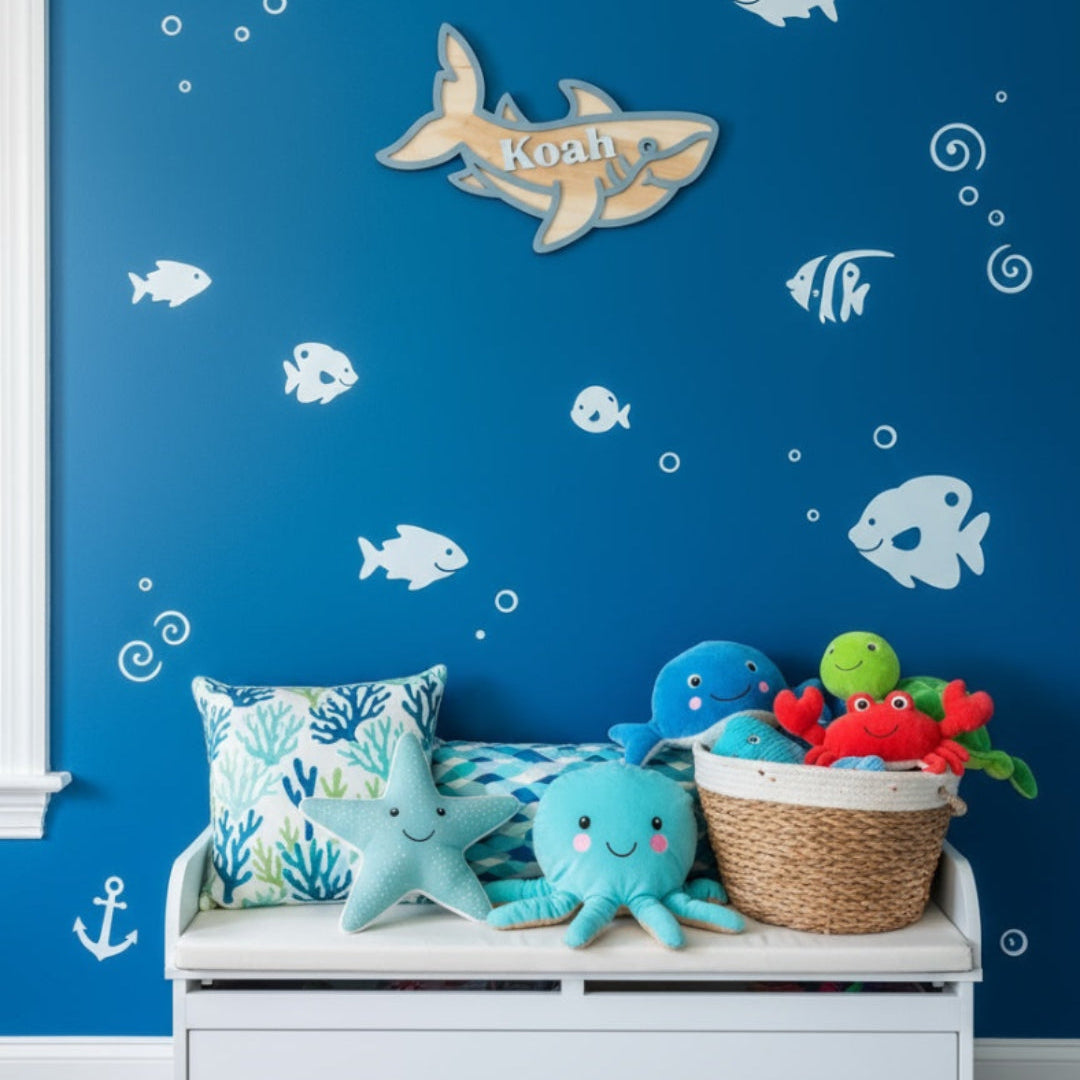 Personalised Children's Room Sign - Shark