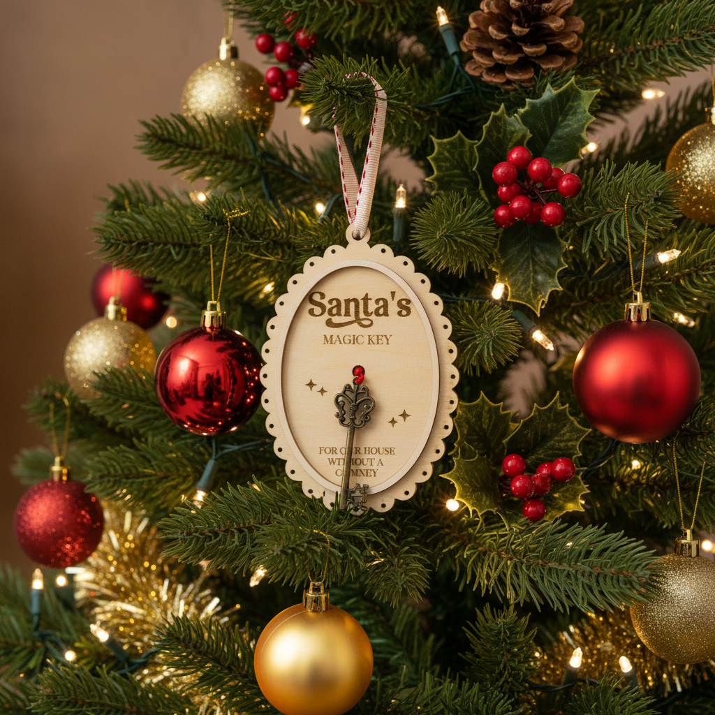 Santa's Magic Key Christmas Ornament