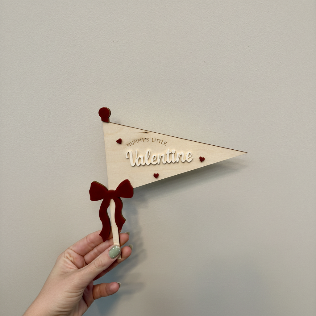 Mummys Little Valentine Flag