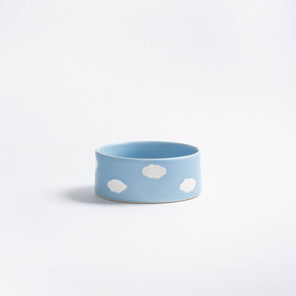 Personalised Cloud Pet Bowl – Ceramic | 2 Colours | Small & Large