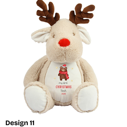 Personalised Plush Reindeer Toy