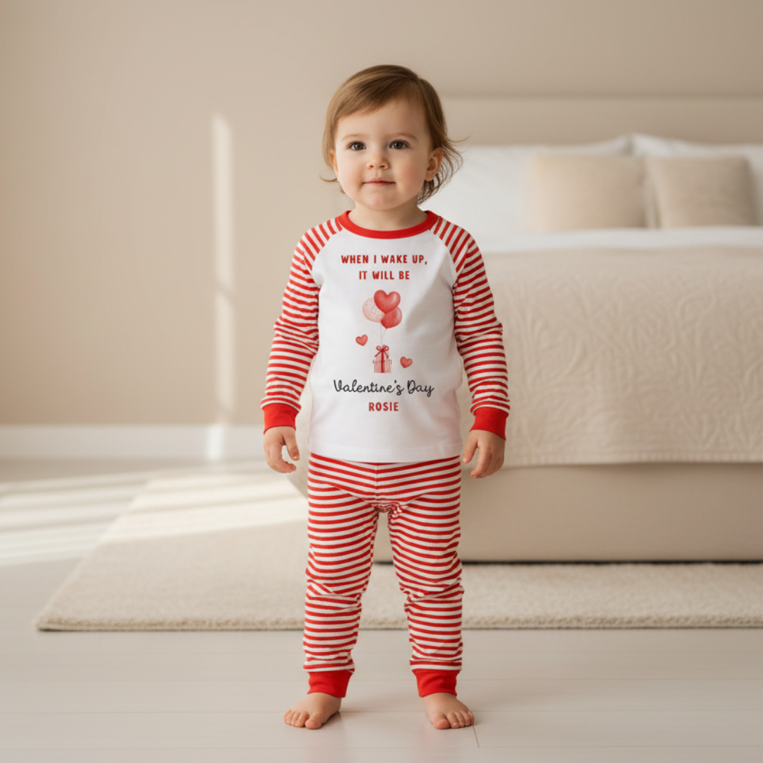 Valentine Striped Pyjamas for Babies & Kids