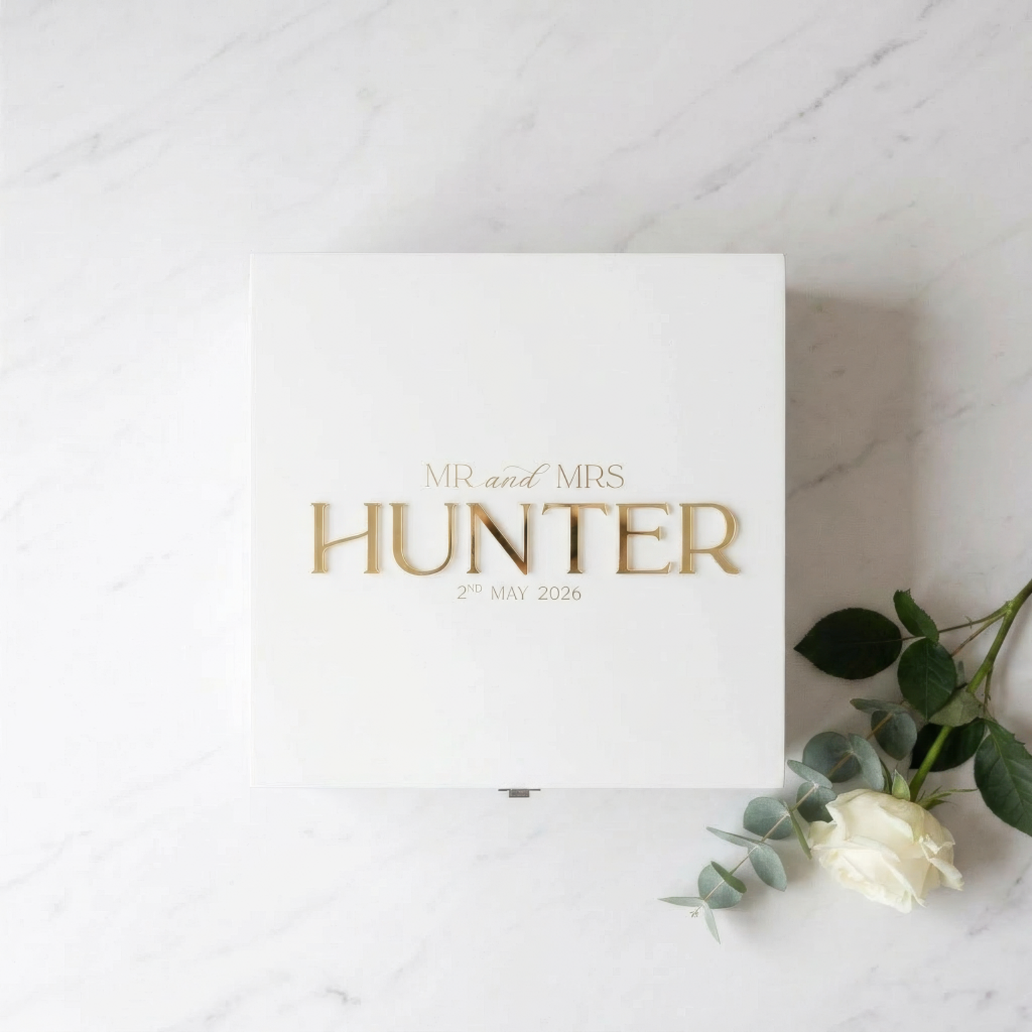 Personalised Wedding Keepsake Box | Mr & Mrs Memory Box | Custom Wedding Gift