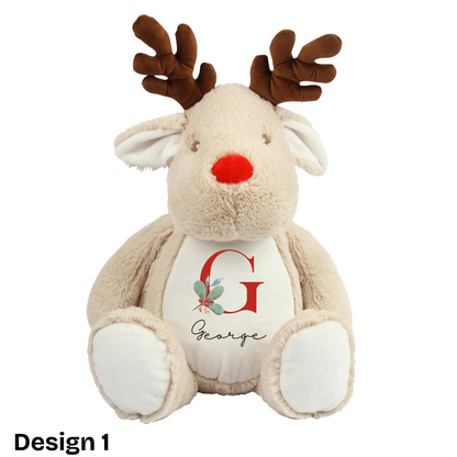 Personalised Plush Reindeer Toy