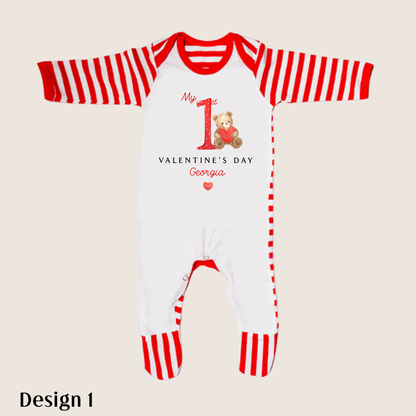 Valentine Striped Pyjamas for Babies & Kids
