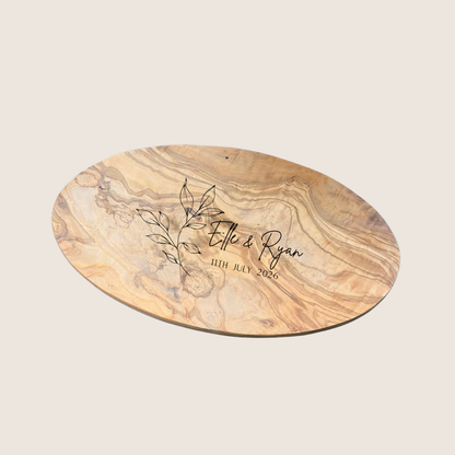 Personalised Olive Wood Chopping Board