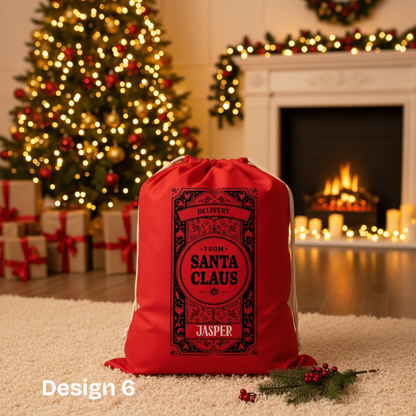 Personalised Red Santa Sack