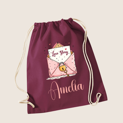 Personalised Drawstring Bag – Custom Name & Design | 14 Colours | Kids PE Bag, Dance, Gym, School, Sports, Gifts