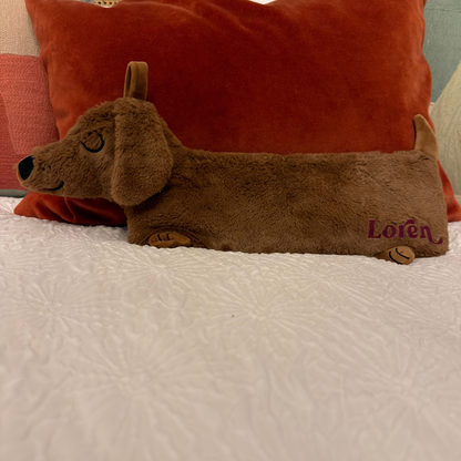 Personalised Dachshund/Sausage Dog Hot Water Bottle