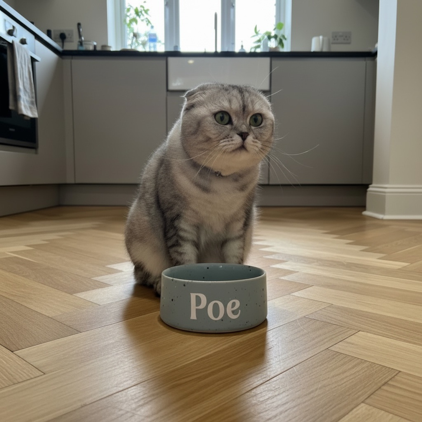 Personalised Party Pet Bowl – Ceramic Pet Bowl – Small & Large - 5 colours