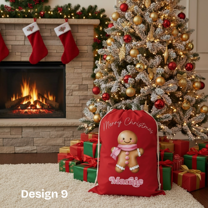 Personalised Red Santa Sack