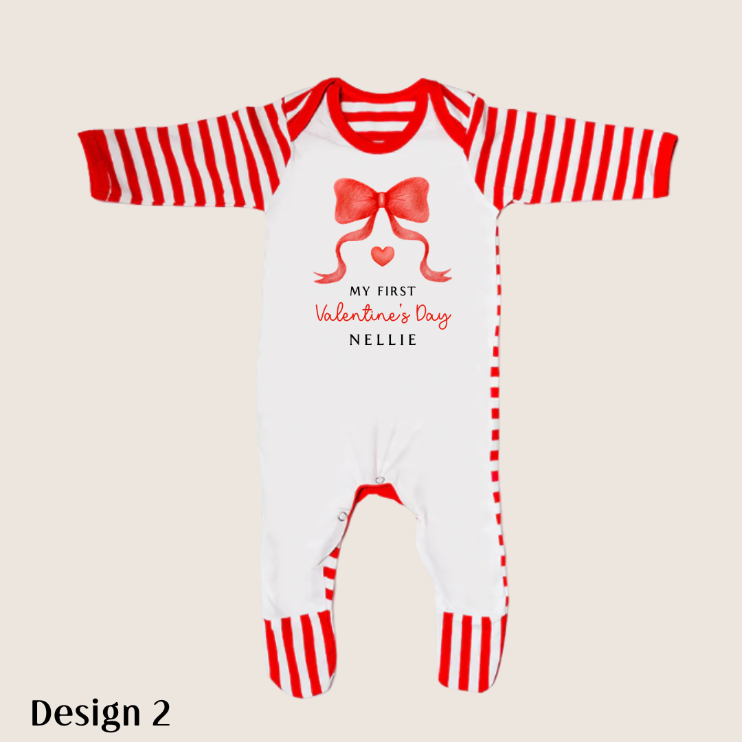 Valentine Striped Pyjamas for Babies & Kids