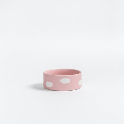 Personalised Cloud Pet Bowl – Ceramic | 2 Colours | Small & Large