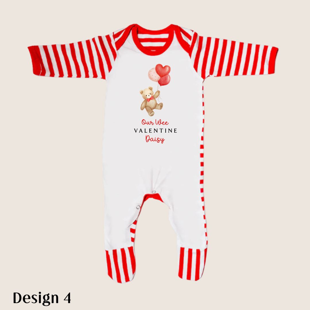 Valentine Striped Pyjamas for Babies & Kids