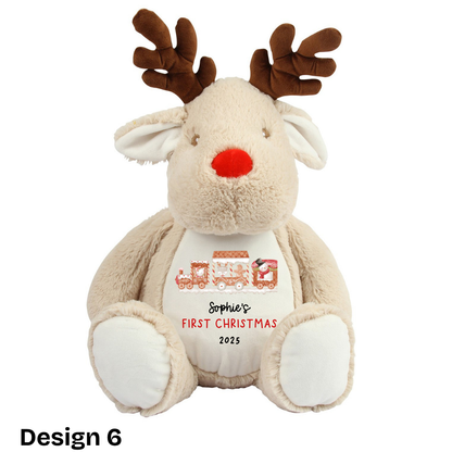Personalised Plush Reindeer Toy
