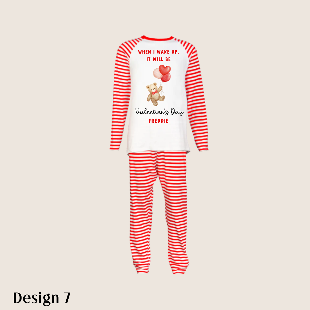 Valentine Striped Pyjamas for Babies & Kids