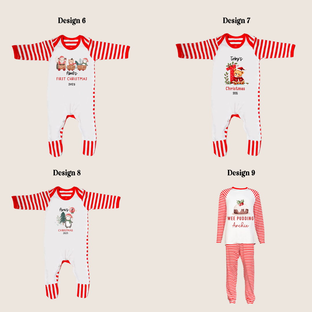 Red Striped Christmas Pyjamas