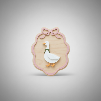 Wooden Goose Plaque