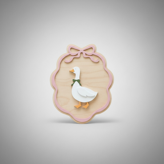 Wooden Goose Plaque
