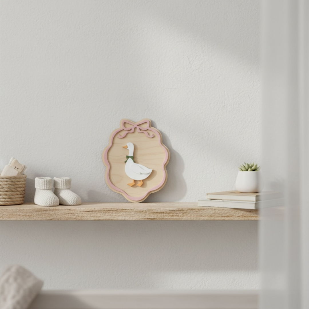 Wooden Goose Plaque