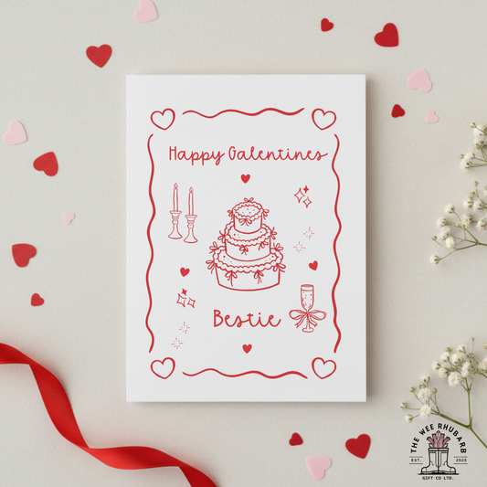 Happy Galentines Bestie Card