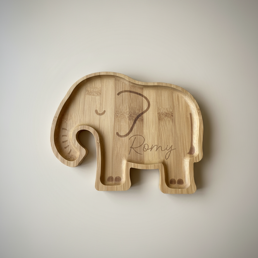 Personalised Bamboo Kids Plate