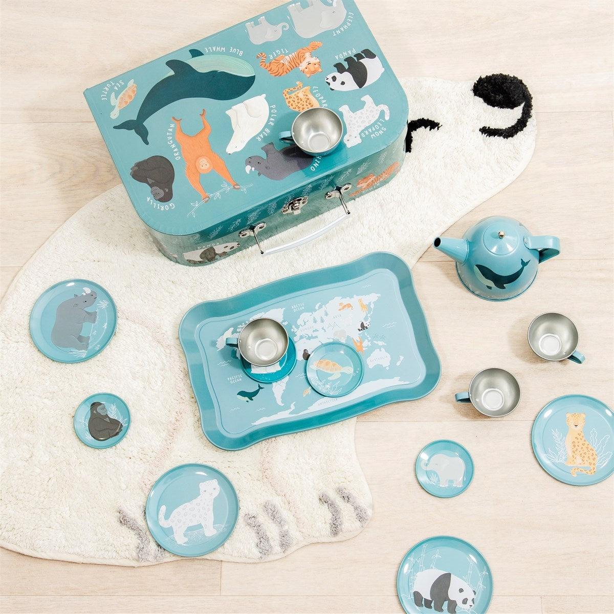 Personalised Endangered Animals Tea set - unique playtime gift