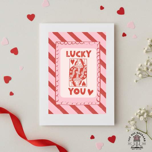 Lucky You Valentines Card