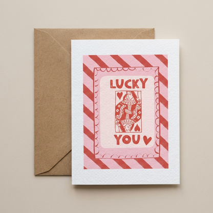 Lucky You Valentines Card