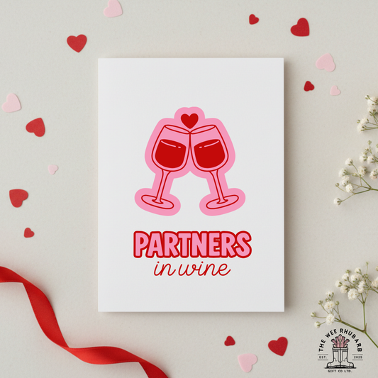 Partners In Wine Galentines Card