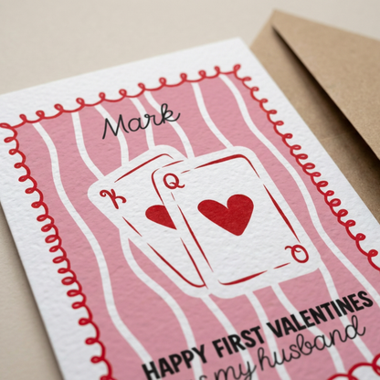 Personalised Husband First Valentine Card