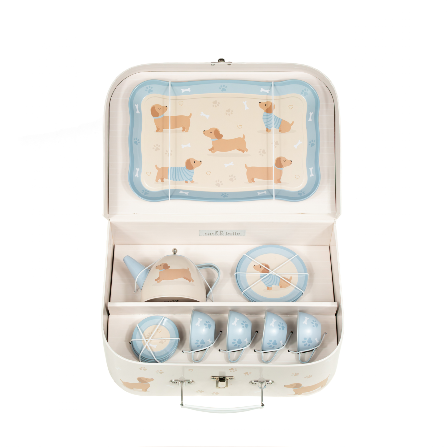 Personalised Kids Tea Set - Sausage Dog