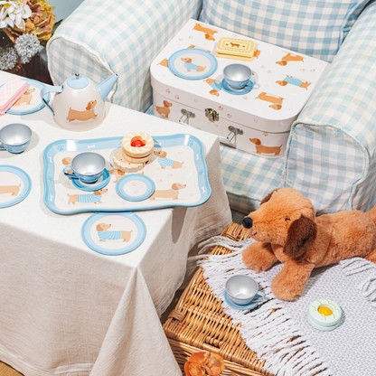 Personalised Kids Tea Set - Sausage Dog