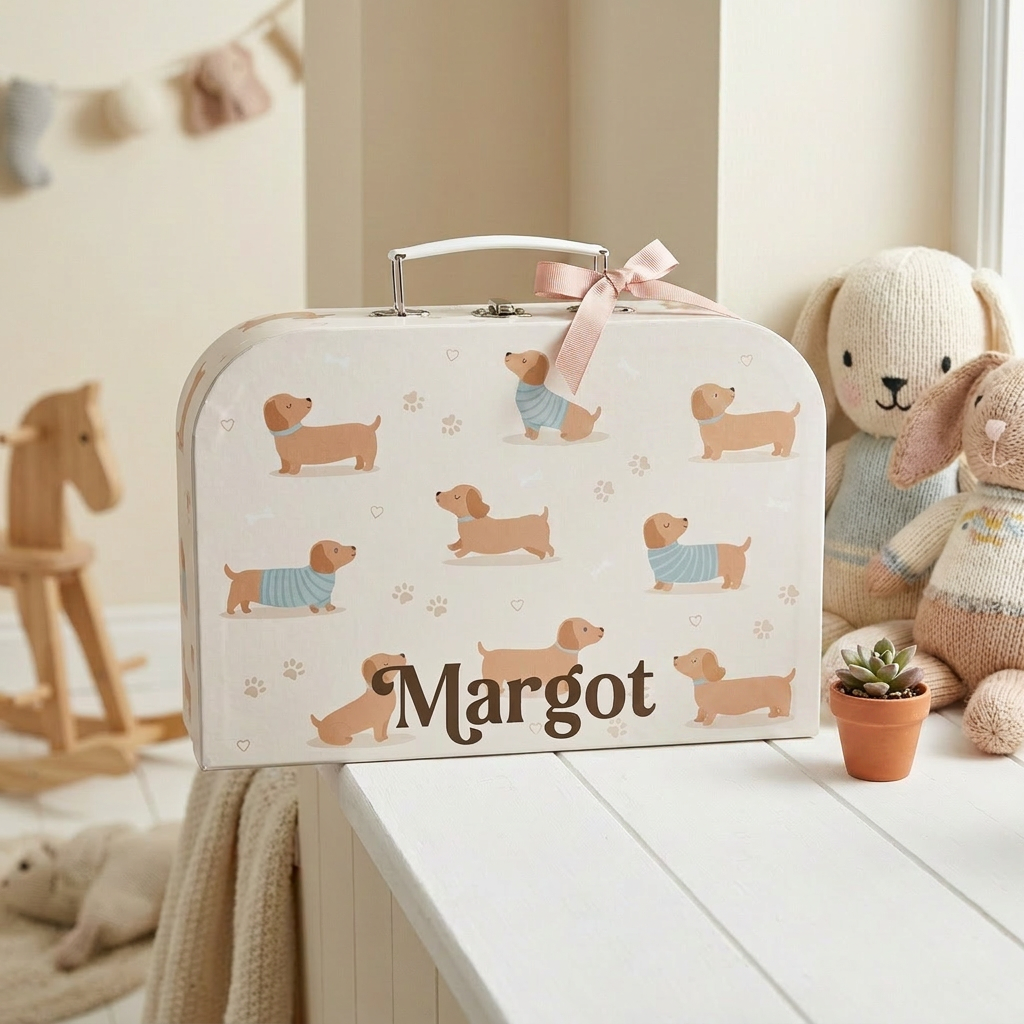 Personalised Kids Tea Set - Sausage Dog