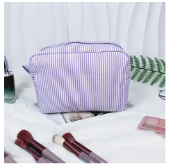 Personalised Embroidered Makeup Bag – Custom Name Cosmetic Pouch