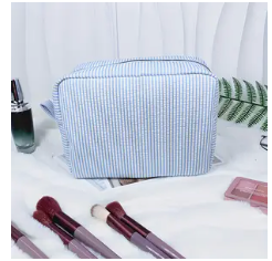 Personalised Embroidered Makeup Bag – Custom Name Cosmetic Pouch