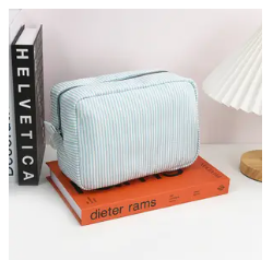 Personalised Embroidered Makeup Bag – Custom Name Cosmetic Pouch