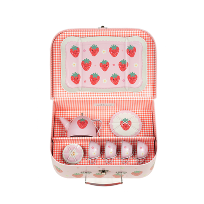 Personalised Kids Tea Set - Strawberry